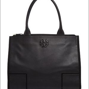 Tory Burch large canvas & leather Ella Tote